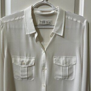 Abercrombie & Fitch Long Sleeve Button Up Shirt  Worn Once!! No flaws!. Size L